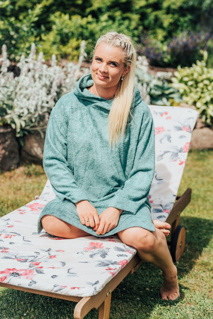 Long-Sleeve Poncho - Bamboo Terry
