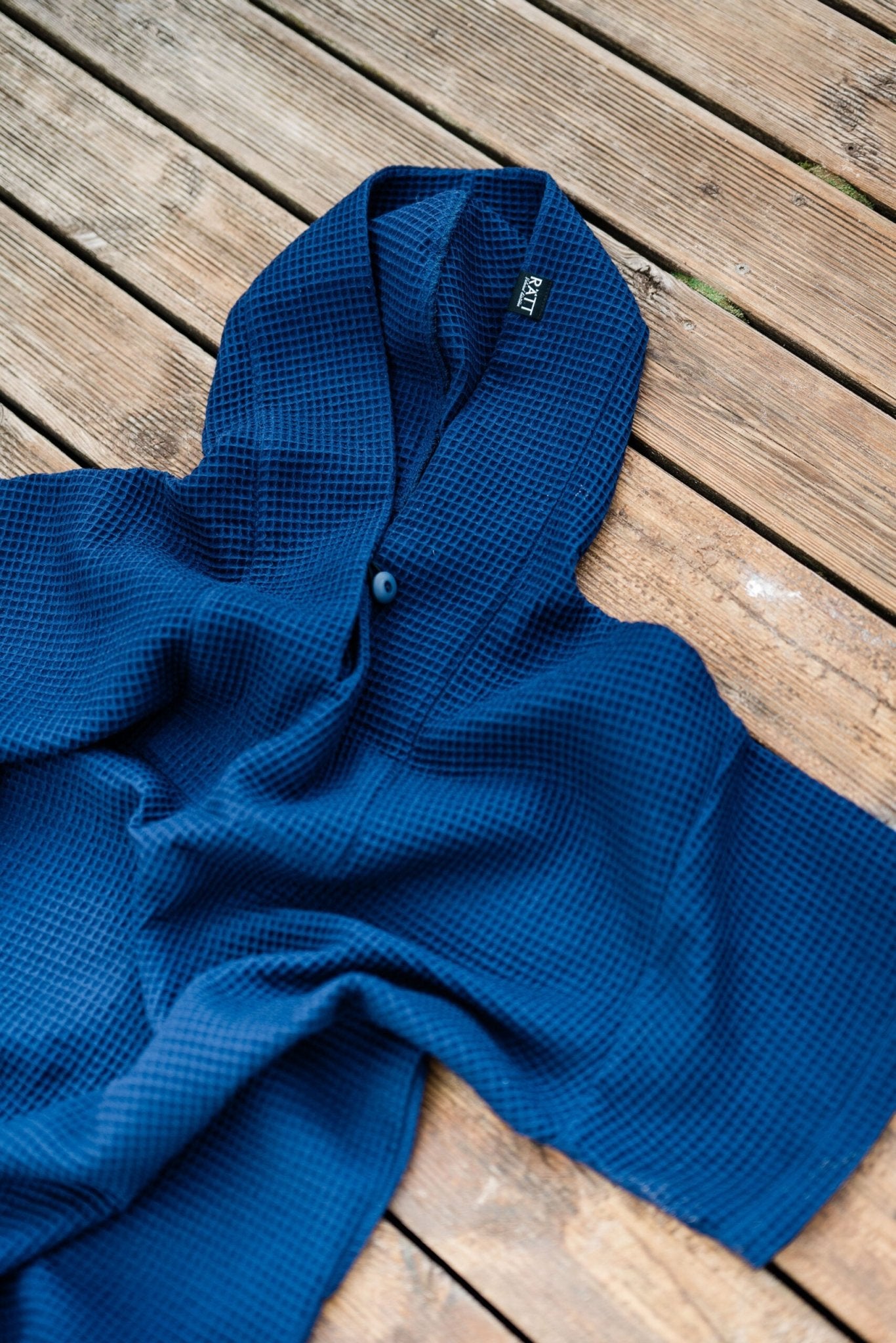 Short-Sleeve Surf Poncho - Cotton Waffle